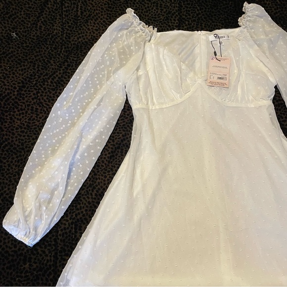 NWT Missguided Milkmaid Skater Dress - Picture 1 of 4